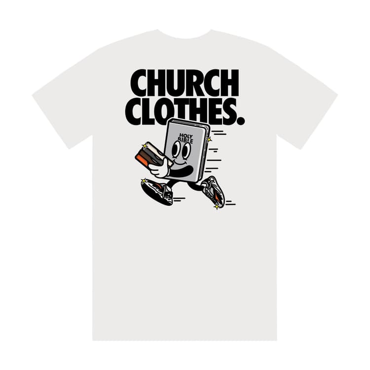 Church Clothes Bible Tee - White